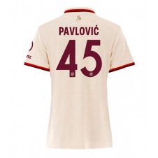 Bayern Munich Aleksandar Pavlovic #45 Tredje Tröja Dam 2024-25 Korta ärmar